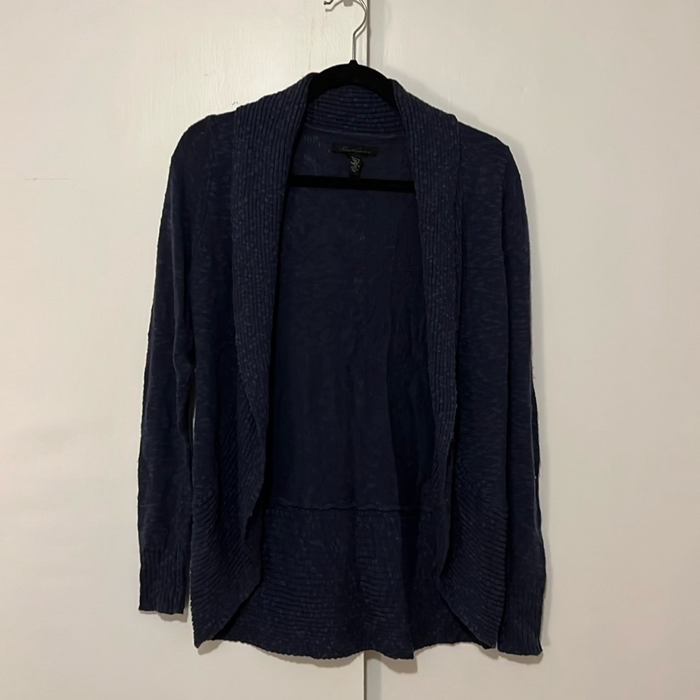Kenneth Cole Navy Blue Knit Cardigan